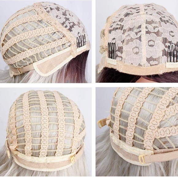 Ombre Platinum Blonde Wig main image 4